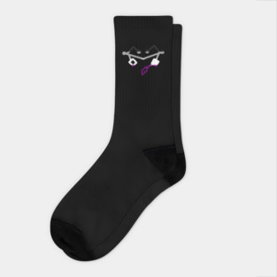 Asexual Pride Heart Socks
