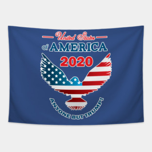 2020 Anyone but Trump Make America Nice Again Tapestry