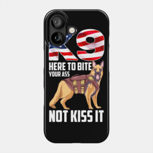 K9 Unit American Flag Patriotic German Shepherd Phone Case