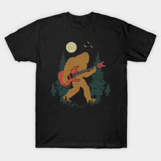 Sasquatch Guitar T-Shirt