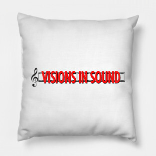Visions In Sound Banner Pillow