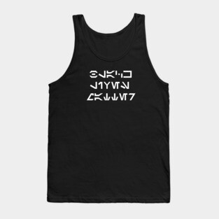 Black Lives Matter Aurebesh Tank Top