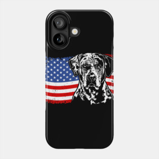 Proud Catahoula Leopard Dog American Pride Phone Case