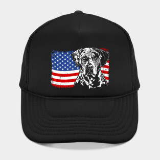 Proud Catahoula Leopard Dog American Pride Hat