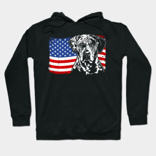 Proud Catahoula Leopard Dog American Pride Hoodie