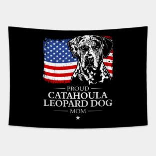 Proud Catahoula Leopard Dog Mom Tapestry