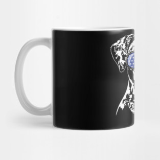 Patriotic Catahoula Leopard Dog with American Flag sunglasses Mug