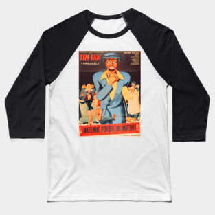 Vintage Mexican Cinema Icons Baseball T-Shirt