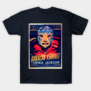 Vintage Mexican Cinema Icons Lucha Libre T-Shirt