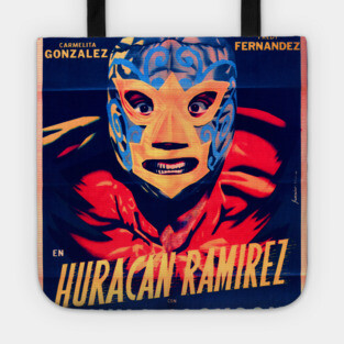 Vintage Mexican Cinema Icons Lucha Libre Tote