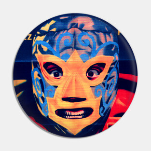 Vintage Mexican Cinema Icons Lucha Libre Pin