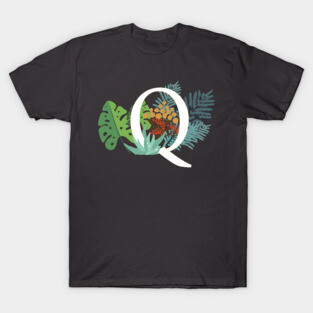 Plant Letter Q T-Shirt