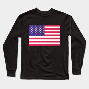 USA Flag Long Sleeve T-Shirt