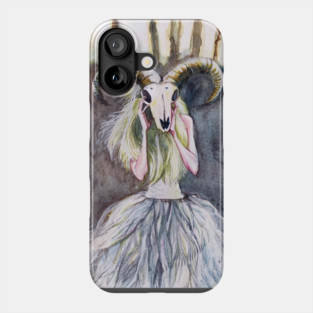Goat skull Phone Case