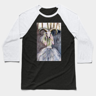Goat skull Baseball T-Shirt