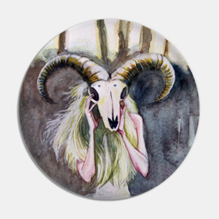Goat skull Pin