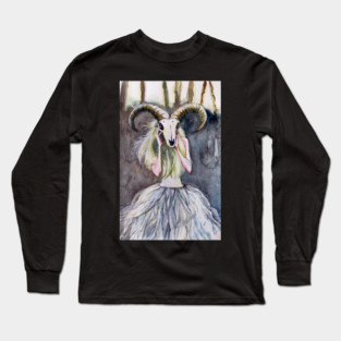 Goat skull Long Sleeve T-Shirt