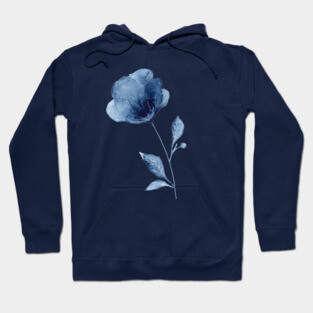 Indigo Flower Hoodie