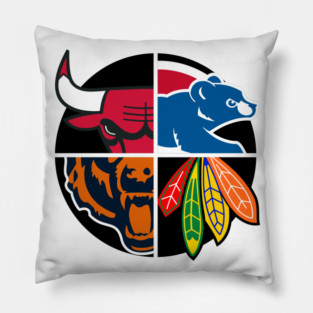 Chicago Northside Sports Teams Pillow