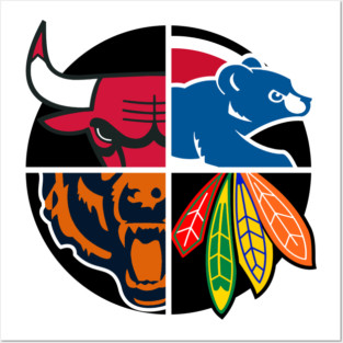 Chicago Northside Sports Teams Posters and Art