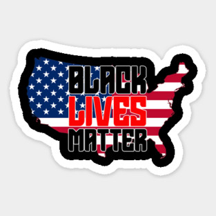 Black Lives Matter, USA Flag, United States, I Can't Breathe Magnet