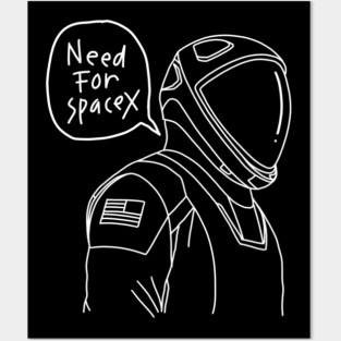 need for spacex Posters and Art
