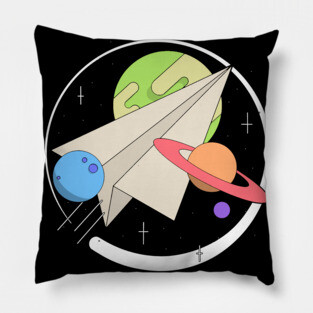 Paper Space Plane II Pillow