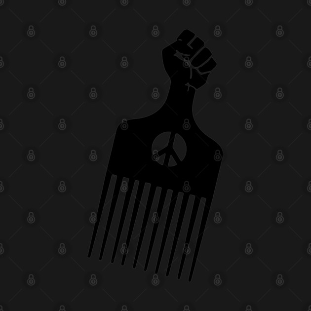 Black Fist Afro Pick, Black Culture, Black History, Black Lives Matter by UrbanLifeApparel
