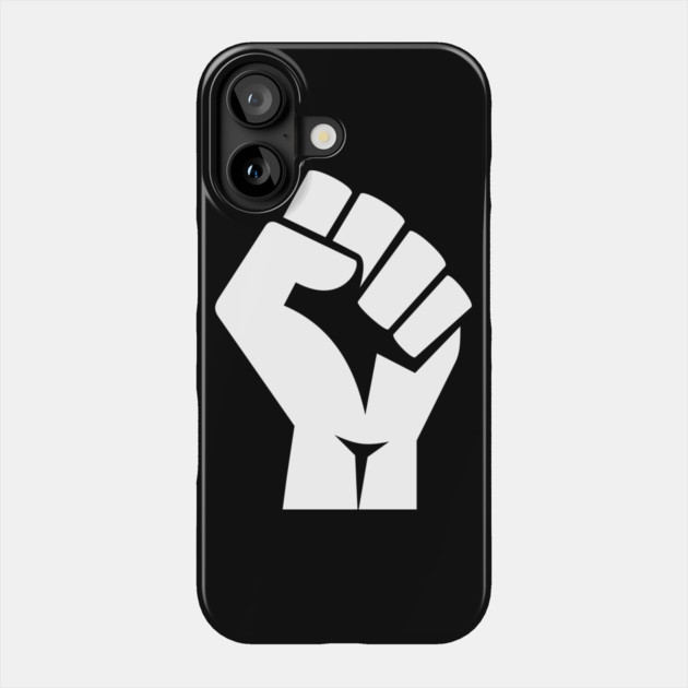 Black Power Fist, black lives matter, civil rights Phone Case by UrbanLifeApparel