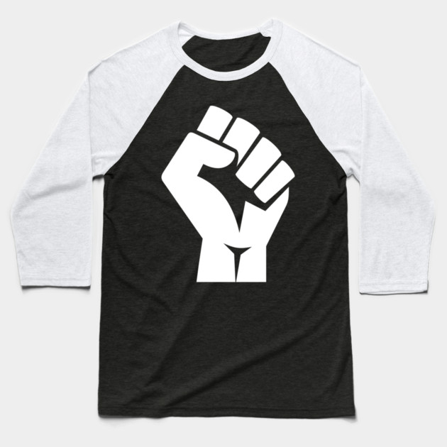 Black Power Fist, black lives matter, civil rights Baseball T-Shirt by UrbanLifeApparel