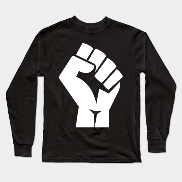 Black Power Fist, black lives matter, civil rights Long Sleeve T-Shirt by UrbanLifeApparel