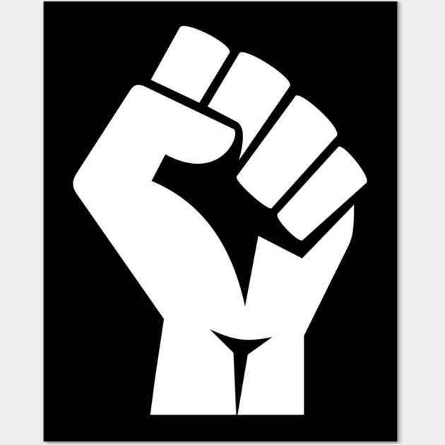 Black Power Fist, black lives matter, civil rights Wall Art by UrbanLifeApparel
