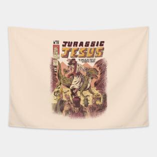 JURASSIC JESUS Tapestry