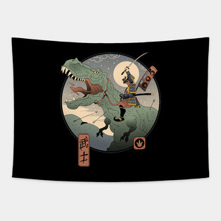Jurassic Samurai Tapestry