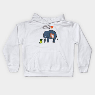 The pineapple elephant is dead Kids Hoodie