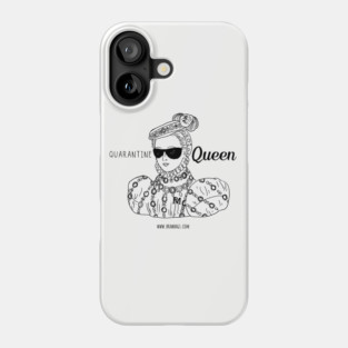 Quarantine Queen - B&W Phone Case