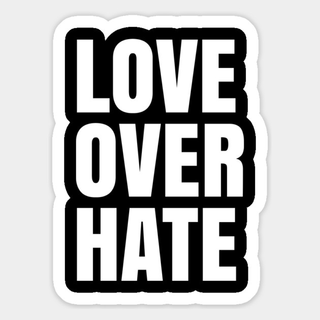 Love Over Hate, Black Lives Matter, Love over Fear Magnet by UrbanLifeApparel