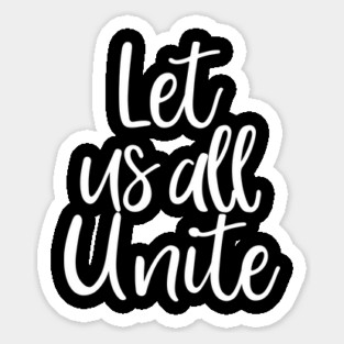 Let's All Unite, Black Lives Matter, Civil Rights, I Can't Breathe Magnet