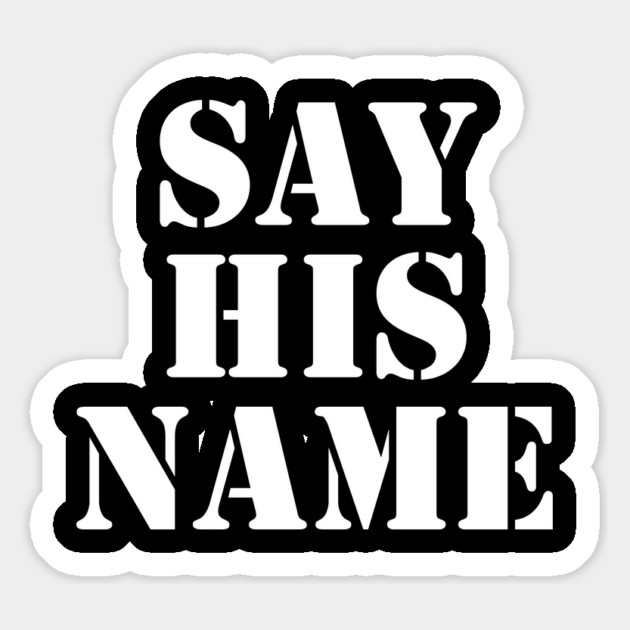 Say His Name, Black Lives Matter, George Floyd, I Can't Breathe Magnet by UrbanLifeApparel