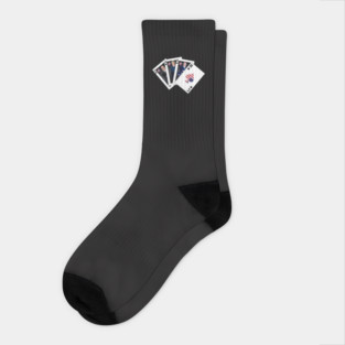 Spade Royal Flush Socks