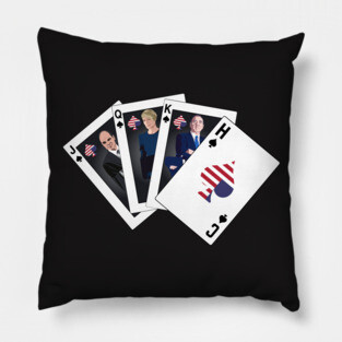 Spade Royal Flush Pillow