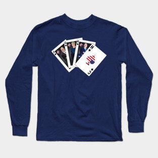 Spade Royal Flush Long Sleeve T-Shirt