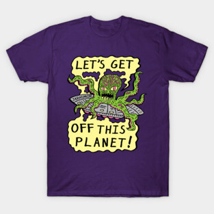 Alien UFO Escape T-Shirt
