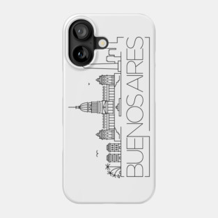 Buenos Aires Minimal Skyline Phone Case