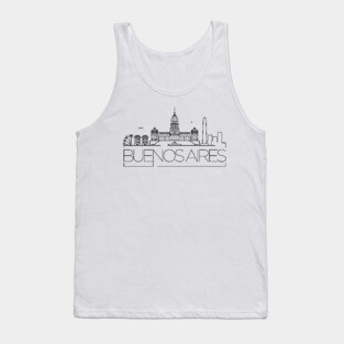 Buenos Aires Minimal Skyline Tank Top