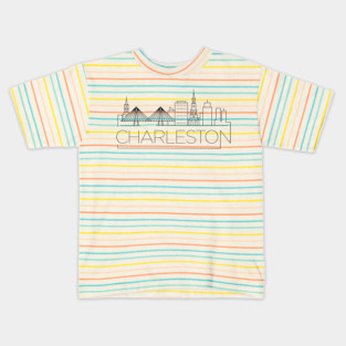 Charleston Minimal Skyline Kids T-Shirt
