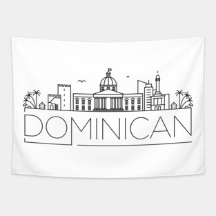 Dominican Minimal Skyline Tapestry
