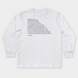 James Baldwin Quotes Kids Long Sleeve T-Shirt
