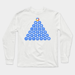 Google Cloud Platform Elements Pyramid Long Sleeve T-Shirt