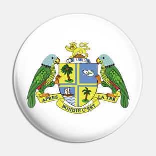 Dominica Coat of Arms Pin